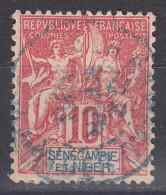 SENEGAMBIE & NIGER : GROUPE N° 5 OBLITERATION PAR CACHET A DATE BLEU - Used Stamps