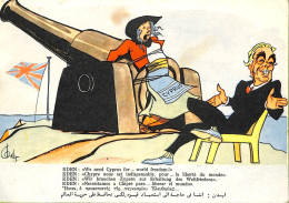 Ac9537 - CYPRUS -  VINTAGE POSTCARD - Humor SATIRE - Chypre