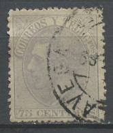 Espagne - Spain - Spanien 1882 Y&T N°195 - Michel N°188 (o) - 75c Alphonse XII - Usados