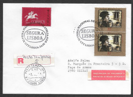 Portugal Lettre Recommandée Cachet Commémoratif Foire Philatélique 1993 R Cover Event Pmk Stamp Fair - Sellados Mecánicos ( Publicitario)