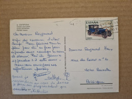 Lettre  ESPAGNE CARTE MULTIVUES ESTEPONA VOITURE ABADAL 1914 - Otros & Sin Clasificación