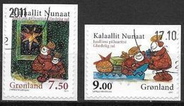 Groënland 2011, N° 578/579 Adhésifs Oblitérés Noël - Used Stamps