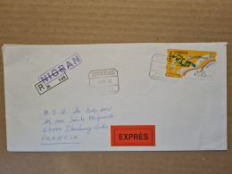 Lettre  ESPAGNE NIGRAN EXPRESS  RECOMMANDE TIMBRE DISTRIBUTEUR - Other & Unclassified