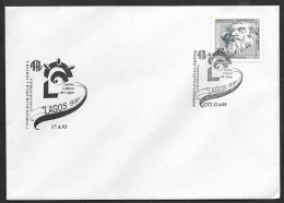 Portugal Lettre Cachet Commemoratif Lagos Algarve Expo Philatelique 1993 Event Cancel Cover Stamp Expo - Flammes & Oblitérations