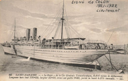 Le HAÏTI Haïti * St Nazaire * Bateau Paquebot De La Cie Générale Transatlantique CGT - Steamers
