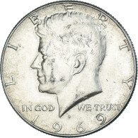 Monnaie, États-Unis, John F. Kennedy, Half Dollar, 1969, Denver, TTB, Argent - 1948-1963: Franklin