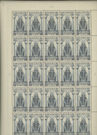 1938 ECHTERNACH **. 50 Séries En Feuilles Complètes. LUXE.  Cote Yv. 3500-€ - Full Sheets