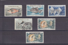 MALI - O / FINE CANCELLED - 1960-1961 - FISHES , PECES , POISSONS  - Mi. 6/10, 19 - Mali (1959-...)