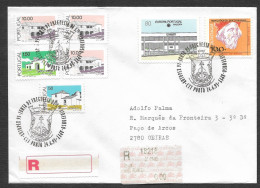 Portugal Lettre Recommandée Cachet Commemoratif 1993 Armoires Santo Ildefonso Coat Of Arms Porto R Cover Event Pmk - Maschinenstempel (Werbestempel)