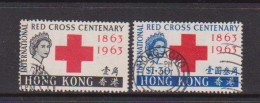 HONG  KONG    1963    Centenary  Of  Red  Cross    Set  Of  2    USED - Gebraucht