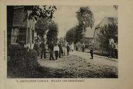 's Grevelduin Capelle (N-Br.) Willem Van Gendstraat (Veel Volk) Ca 1899 - Andere & Zonder Classificatie