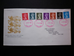GREAT BRITAIN SG X905/990 DEFINITIVES ISSUE DATE 26 SEP 1989 FDC - Franking Machines (EMA)