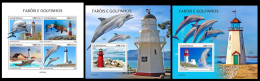 Guinea Bissau  2022 Lighthouses & Dolphins. (309) OFFICIAL ISSUE - Dauphins