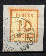 Col33 Alsace Lorraine 1971 N° 5 Oblitéré Sur Fragment Belle Oblitération : Cote 8,00€ - Used Stamps