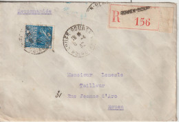 France Lettre Recommandée 1932 De Rouen Pour Rouen Avec 273 - 1921-1960: Modern Period