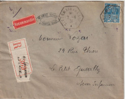 France Lettre Recommandée 1931 De St Germain En Laye Pour Petit Quevilly Avec 273 - 1921-1960: Période Moderne