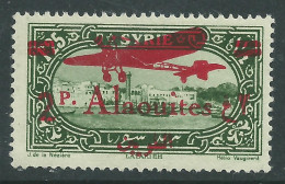 Alaouites  PA N° 17 X  Timbre Surchargé  : 2 Pi  Sur 1 Pi 25 Vert Trace De Charnière Sinon TB - Unused Stamps