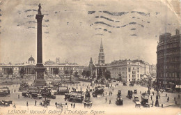 ANGLETERRE - London - National Gallery & Trafalgar Square - Carte Postale Ancienne - Sonstige & Ohne Zuordnung