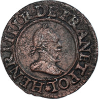 Monnaie, France, Henri III, Denier Tournois, 1588, Paris, TTB, Cuivre - 1574-1589 Hendrik III