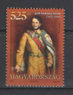 Hungary 2023. Famous Peoples: Earl Gyula Andrassy Nice Stamp MNH (**) - Neufs