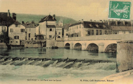 Quingey * Le Pont Sur La Loue * Cpa Toilée Colorisée - Autres & Non Classés