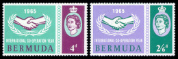 Bermuda, 1965, International Cooperation Year, United Nations, MNH, Michel 188-189 - Bermuda