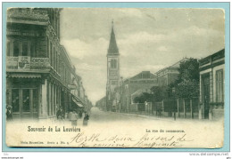 LaLouvière " Rue Du Commerce " Voyagé Vers France - Obli. Landerneau - Paris 1902 ( T.enlevé) - La Louvière