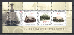 Hungary 2023. Youth - Trains / Railways History Anniversaries Sheet MNH (**) - Nuovi