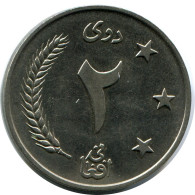 2 AFGHANIS 1961 AFGANISTÁN AFGHANISTAN Islámico Moneda #AH966.E - Afghanistan
