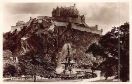 ECOSSE - Edimburgh Castle And Ross Fountain - Carte Postale Ancienne - Autres & Non Classés
