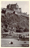 ECOSSE - Edimburgh - Castle And Ross Fountain - Carte Postale Ancienne - Andere & Zonder Classificatie
