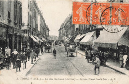 Tours * La Rue Nationale , Côté Sud * Attelage * Commerces Magasins - Tours