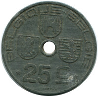 25 CENTIMES 1942 BÉLGICA BELGIUM Moneda BELGIE-BELGIQUE #AX369.E - 25 Cent