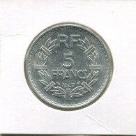 5 FRANCS 1947 FRANCIA FRANCE Moneda #AK760.E - 5 Francs