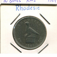 2 SHILLING/20 CENTS 1964 RODESIA RHODESIA ZIMBABWE Moneda #AP614.2.E - Zimbabwe