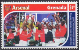 GRENADA 2002 - 1v - MNH - Football - England - Arsenal - Fußball - Fútbol - Futebol - Calcio - Soccer - Clubs Mythiques