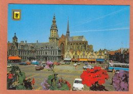 VEURNE - GRAND'PLACE - OLDTIMER CARS VOITURES ANCIENNES BUS CAR - ECRITE - Veurne