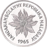Monnaie, Madagascar, 2 Francs, 1965, Paris, ESSAI, FDC, Acier Inoxydable, KM:E7 - Madagaskar