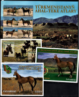 .Turkmenistan. 2001 Akhal-Teke Horses (4 S/s).MNH** - Turkmenistan