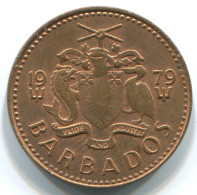 1 CENT 1966-1976 BARBADE BARBADOS Pièce #WW1165.F - Barbades