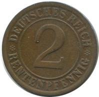 2 RENTENPFENNIG 1924 E ALLEMAGNE Pièce GERMANY #AE274.F - 2 Renten- & 2 Reichspfennig