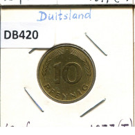 10 PFENNIG 1977 F BRD ALLEMAGNE Pièce GERMANY #DB420.F - 10 Pfennig