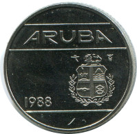 10 CENTS 1988 ARUBA Coin (From BU Mint Set) #AH073.U - Aruba