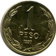 1 PESO 1990 CHILE UNC Coin #M10069.U - Chili