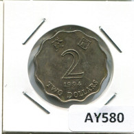 2 DOLLARS 1994 HONG KONG Coin #AY580.U - Hong Kong