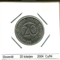 20 TOLARJEV 2004 SLOVENIA Coin #AS573.U - Slowenien