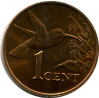 1 CENT 1999 TRINIDAD & TOBAGO UNC Hummingbird Coin #M10357.U - Trinidad Y Tobago