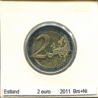 2 EURO 2011 ESTONIA BIMETALLIC Coin #AS685.U - Estland