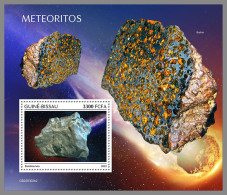 GUINEA BISSAU 2022 MNH Meteroites Meteoriten S/S II - OFFICIAL ISSUE - DHQ2315 - Minéraux