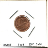 1 EURO CENT 2007 SLOVENIA Coin #AS582.U - Eslovenia